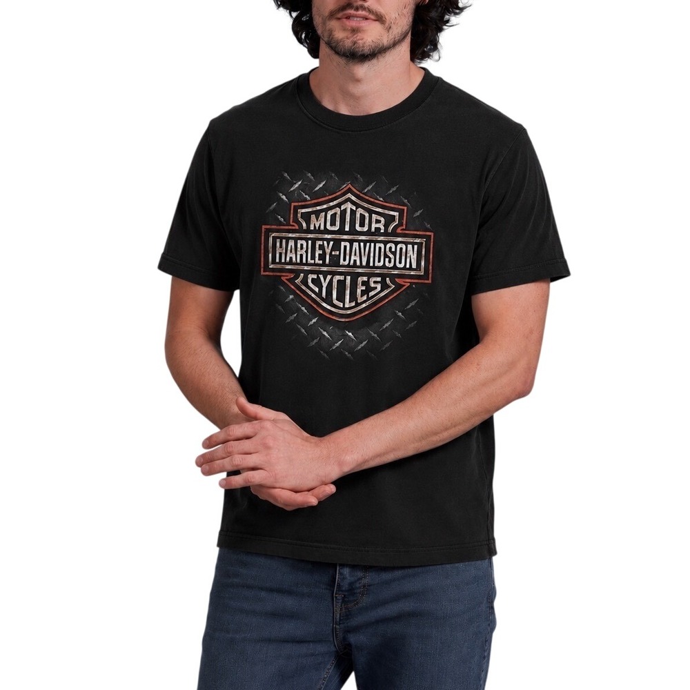 Harley Davidson Motorcycles Black Orlando Florida Short Sleeve Shirt
